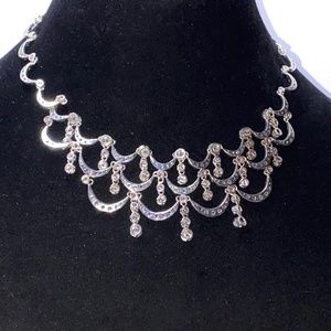 Elegant & Radiant Fine Sterling Silver & Cz Necklace